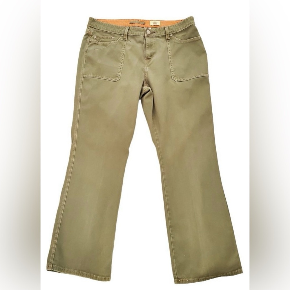 Levi’s 515 Tab Twills Bootcut Pants Women’s 18M Olive Green - Picture 1 of 7